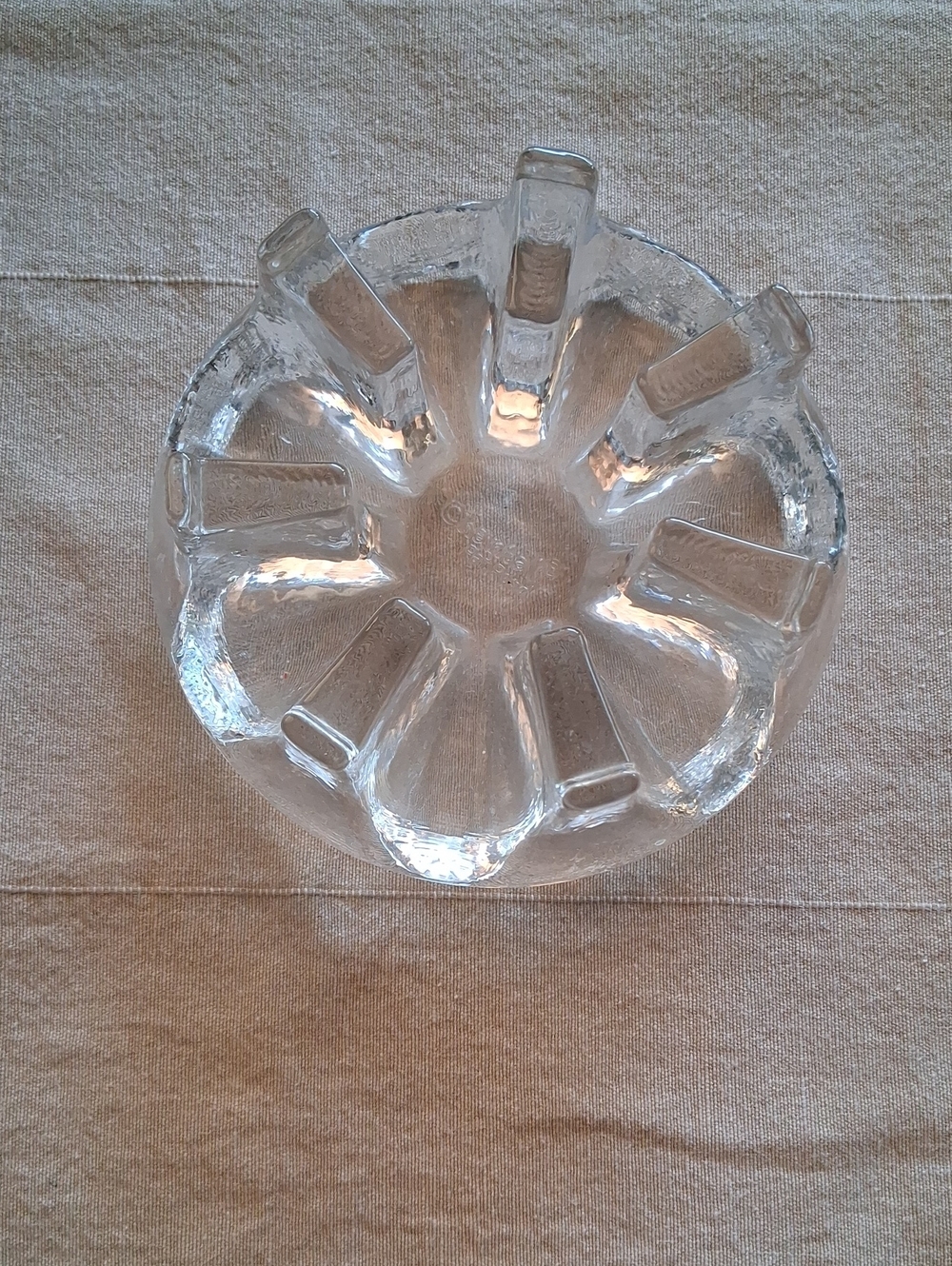 Vintage Chantal Glass Grande Stand